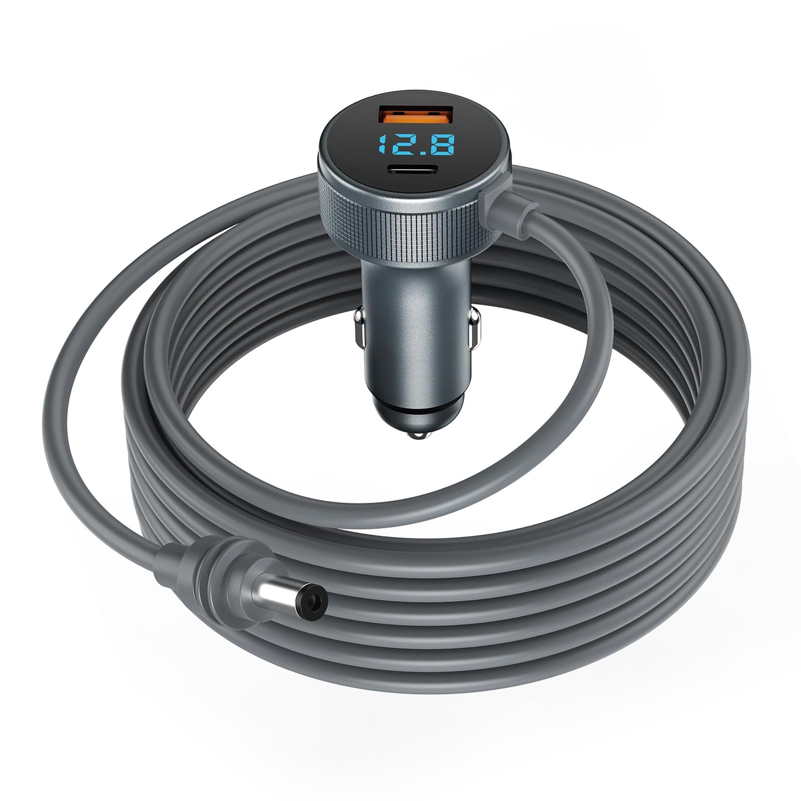 Digital Display Cigarette Lighter Adapter Dc5521 Suitable for Mini Car Cigarette Lighter Adapter