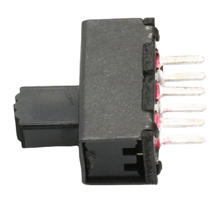 正拨2档滑动开关2P2T  插件二档拨动开关  小型两档波动开关六脚