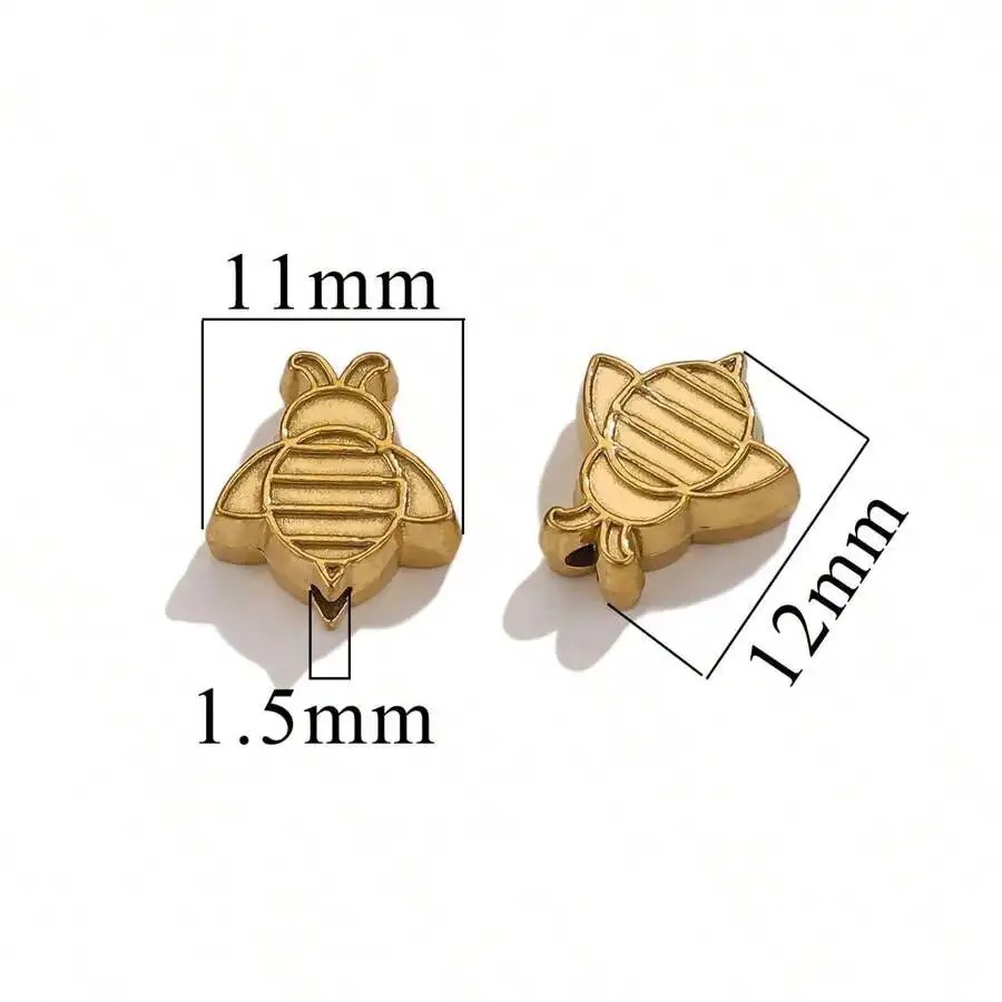 Fundición de acero inoxidable fundición a presión cuentas perforadas de agujeros grandes collar de bricolaje pulsera joyería de retención de color transfronterizo fábrica de cuentas al por mayor