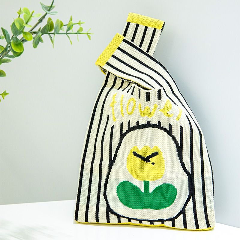 新款户外百搭针织托特包网红手办包包手机收纳包包ins女士手提包