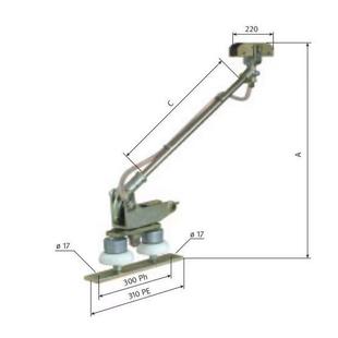 Door machine grounding device assembly