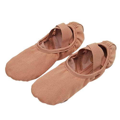 Full elastic cloth dance shoes for women, soft soles, children's practice dance shoes, adult cat claw shoes, ballet shoes that show the instep