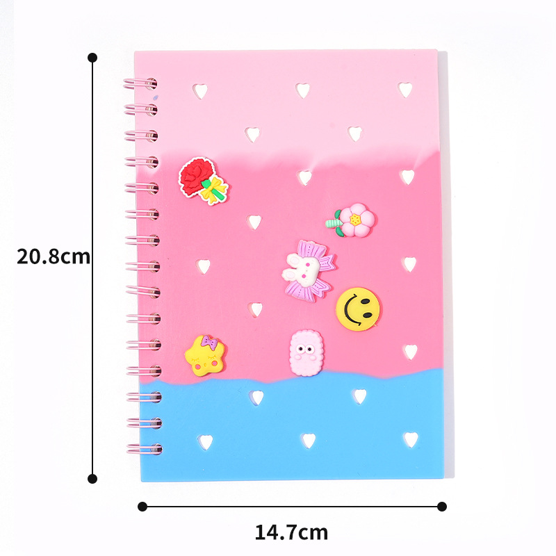 Cuaderno de silicona DIY Cuaderno de mano Cuaderno de alta creatividad Cuaderno de tendencia Cuaderno lindo simple Cuaderno de amor