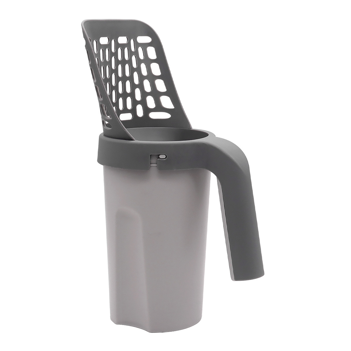 Pala para mascotas, mierda, bote de basura, gran pala de arena para gatos dos en uno, pala de arena para gatos integrada de plástico, productos de limpieza para gatos