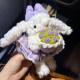 Ear-hanging rabbit bag cute high-value key chain pendant doll rabbit plush doll cartoon pendant gift