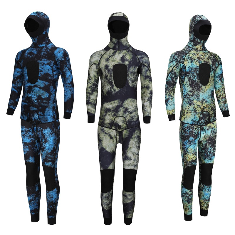 3mm Long-Sleeved Split Wetsuit for Diving, Cold-Proof and Warm, Wet-Style Free Equipment, Warm Surfing Suit