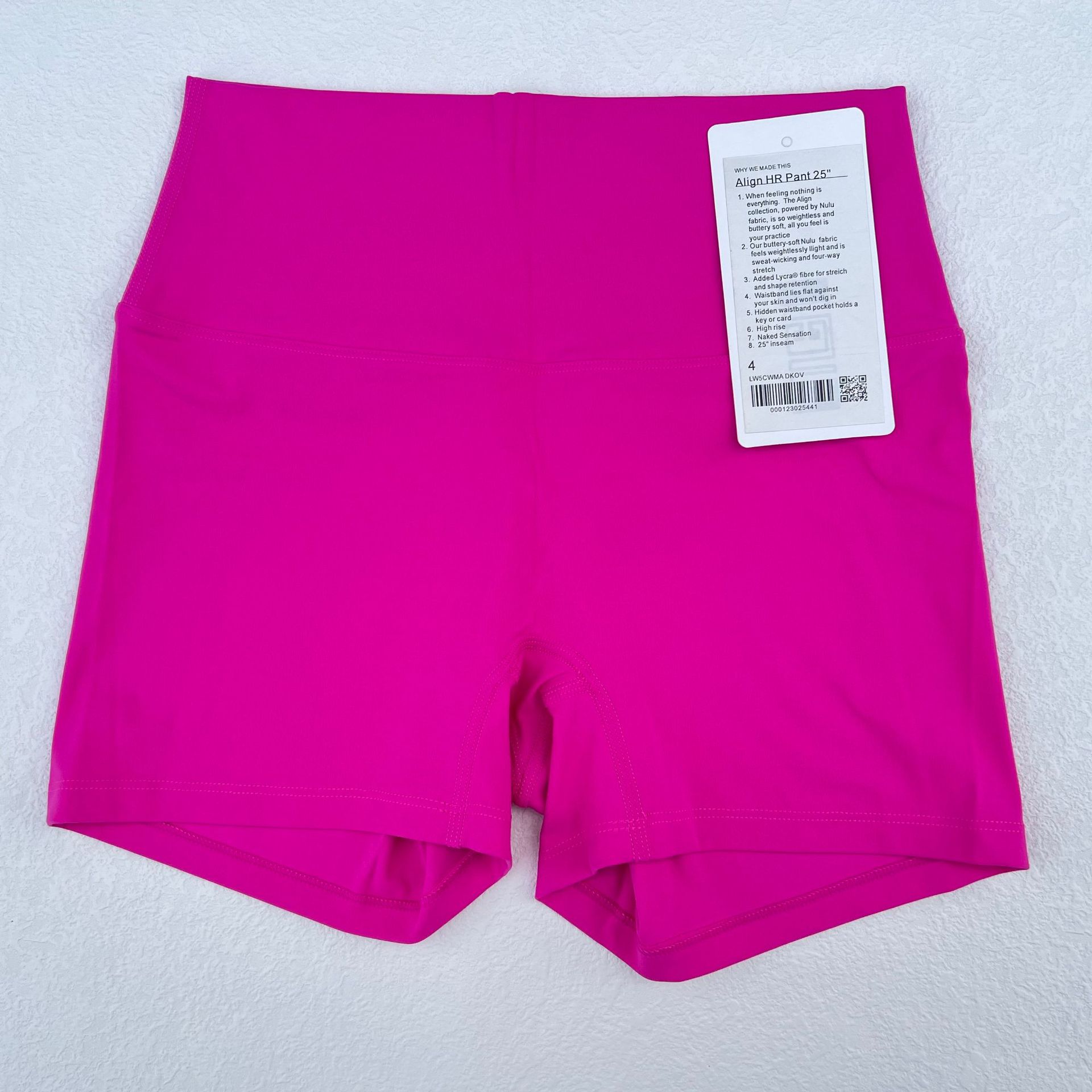 Pantalones cortos de yoga de cadera de melocotón de cintura alta sexy de verano para mujer lulu