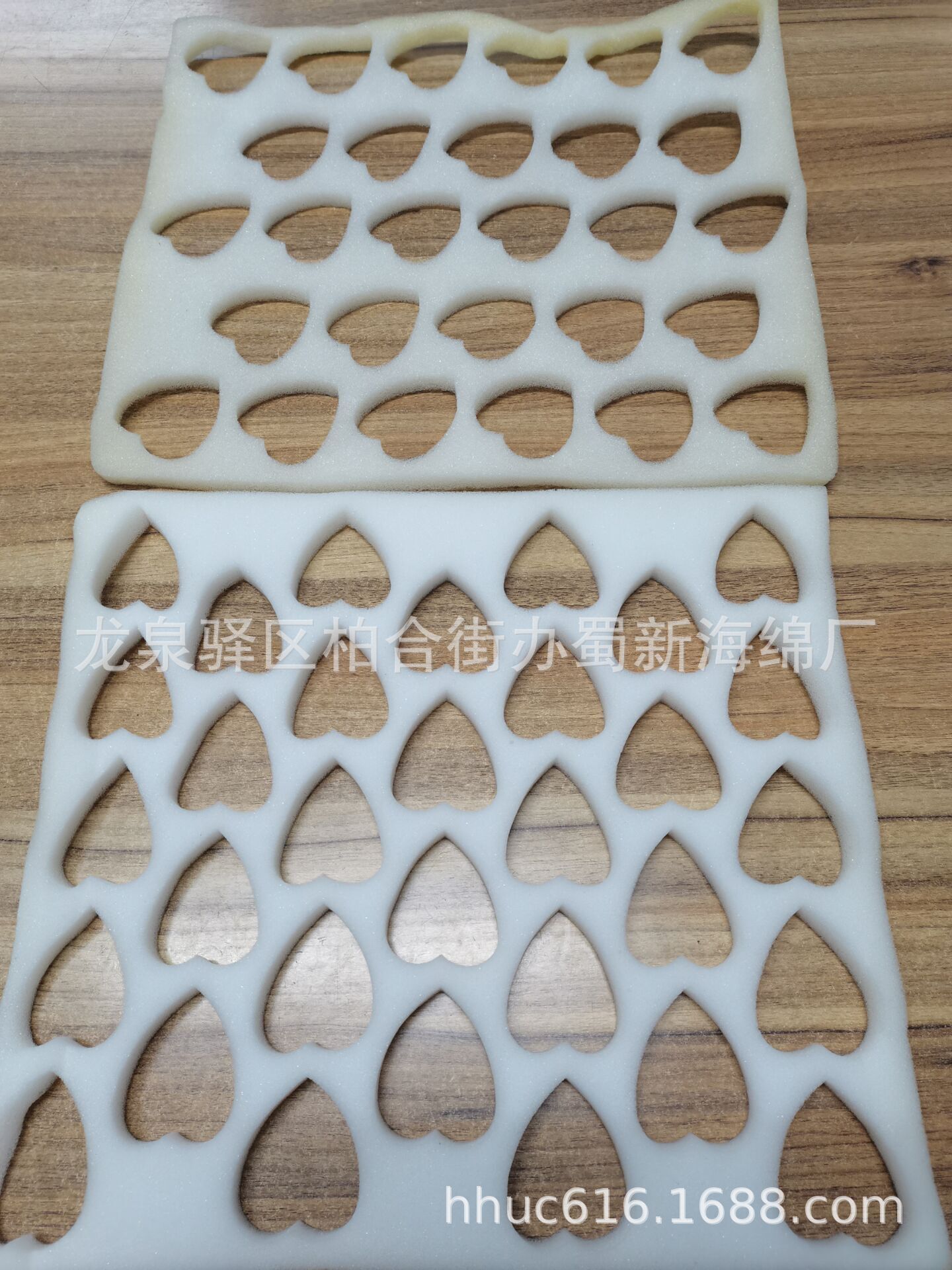 供应心形打孔草莓包装海绵/草莓内托固定防撞泡棉/爱心草莓海绵托