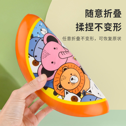 Children's PU soft flying disc kindergarten flying saucer parent-child game hand-thrown toy boomerang outdoor safety sports for boys