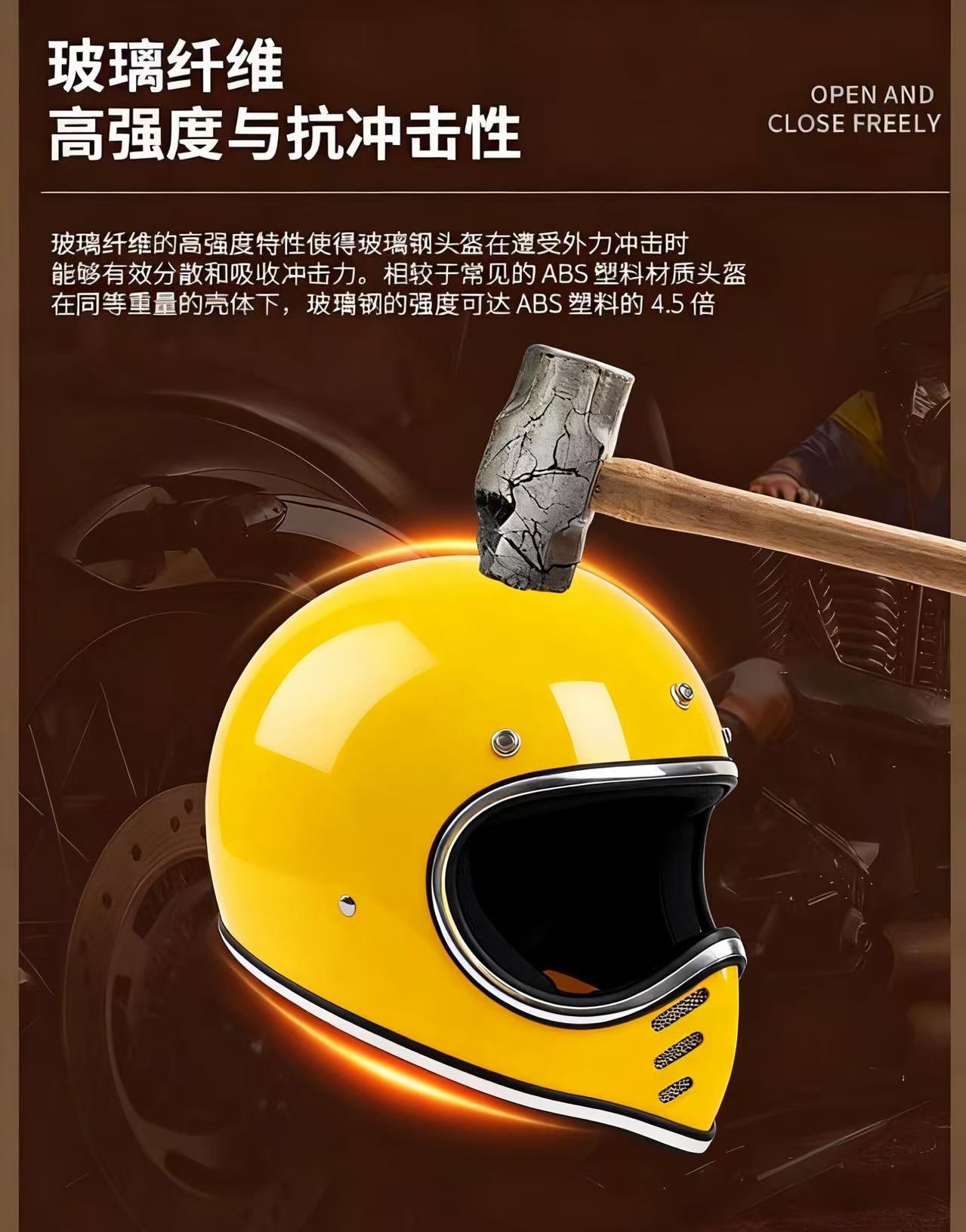 Japanese-Style Pointed Helmet Retro Cruiser Rider Helmet Motorcycle Scooter Fiberglass All-Season Space Full-Face Helmet
