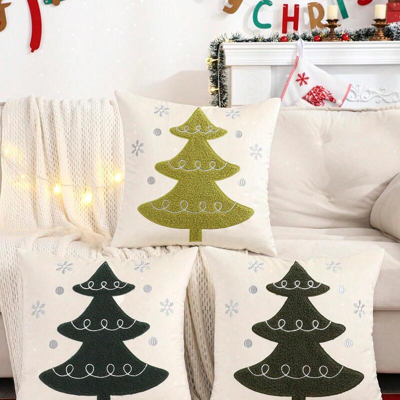 国境を越えた貿易クリスマス装飾枕カバーベルベット刺繍Amazon AliExpressワンピースドロップシッピングスポット|undefined