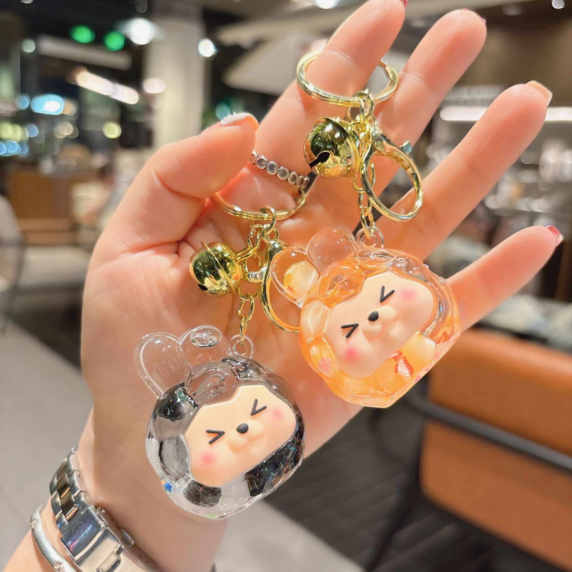 50g Weight Bag Pendant, Keychain Classification 1 Piece Quantity Festival, Shopping Occasion Acrylic Material Cartoon Character Pattern Unisex Gender Cute Style 1 Piece Cute Cartoon Character Acrylic Unisex Bag Pendant Keychain 8