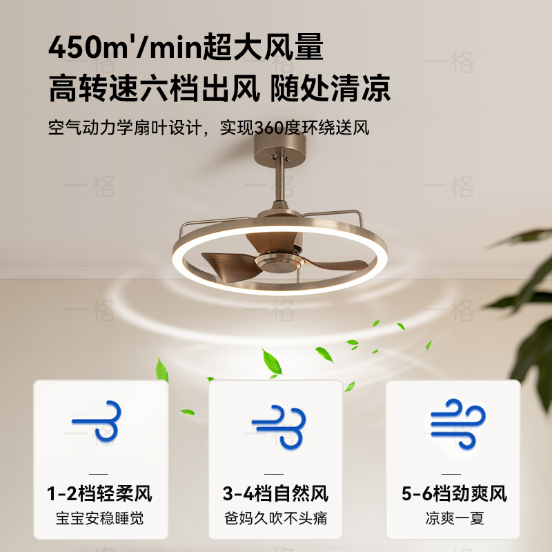 中古风卧室风扇灯主卧客厅吊扇灯包豪斯电扇灯餐厅复古吊扇灯|undefined