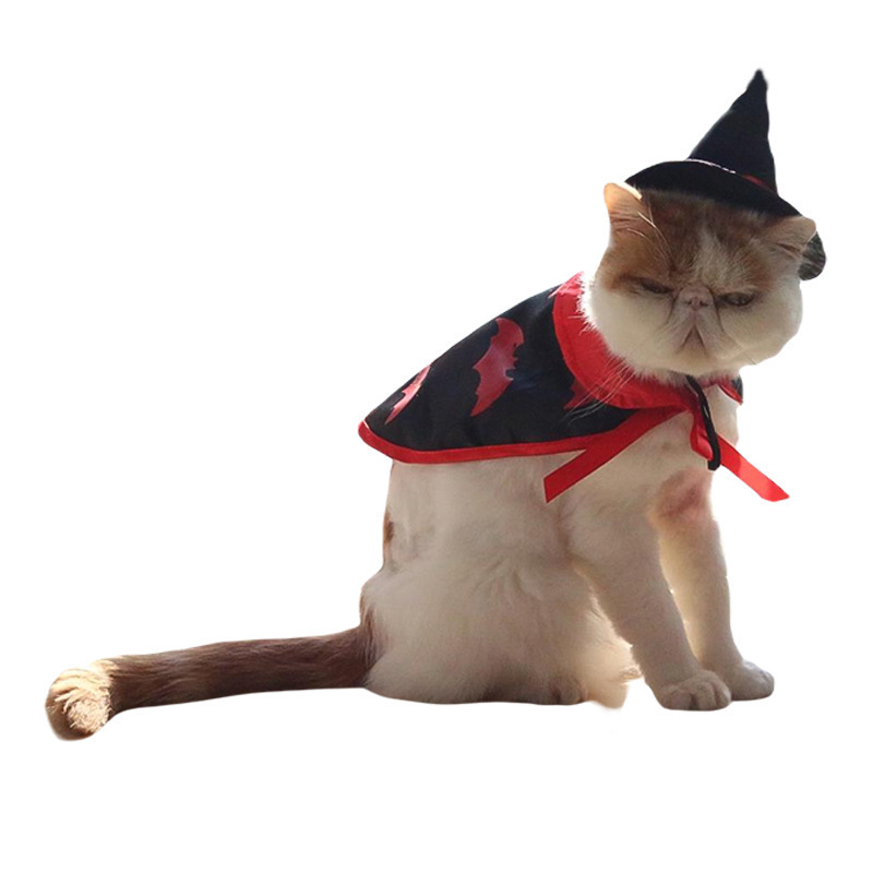 越境猫変身装ハロウィーンペット服装魔法マント犬クリスマスペット用品卸売り|undefined