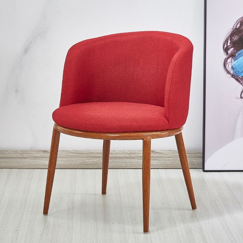 Mesa y silla de madera sólida nórdica, mesa de comedor redonda creativa, mesa de negociación moderna y simple. image 32