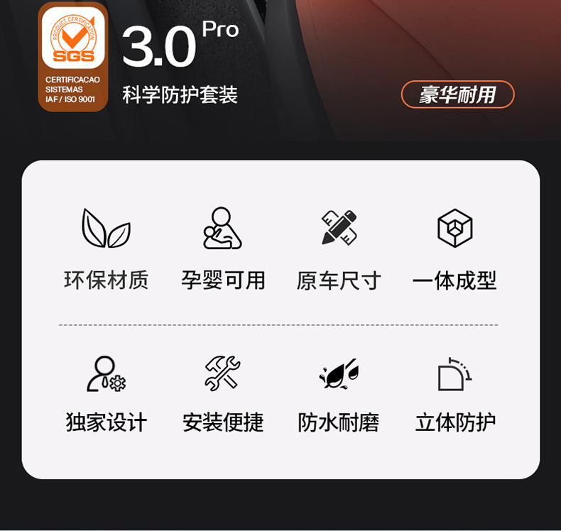 Toyota Prado Camry Highlander Avalon Rongfang Platinum 7 3X Special Colorful Tpe Car Floor Mats