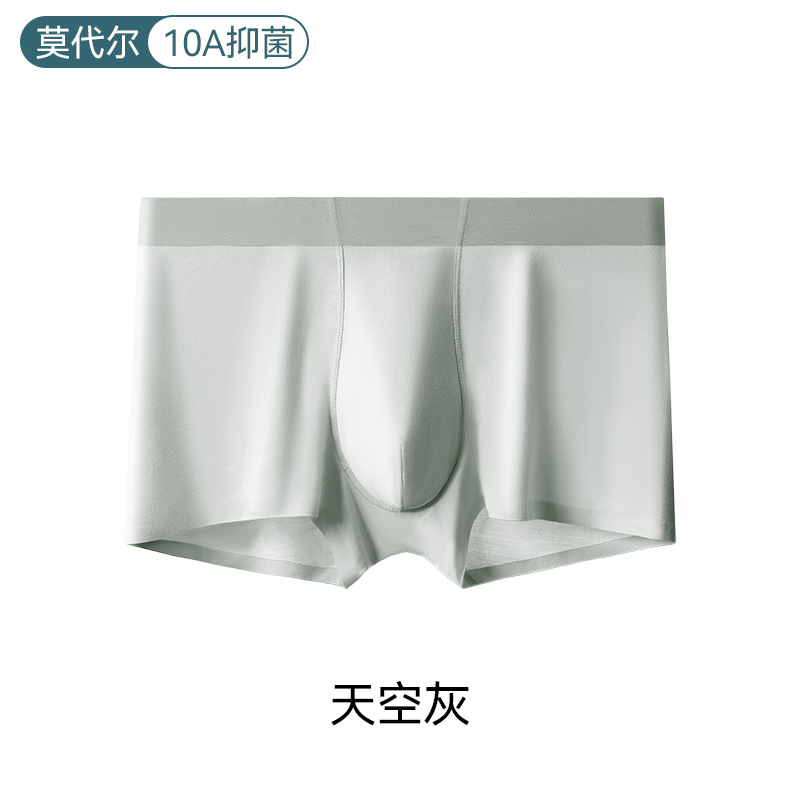 Pantalones interiores de hombre modelo antibacteriano 10a entrepierna invierno transpirable pantalones cortos de ángulo plano sin marcas pantalones interiores grandes al por mayor