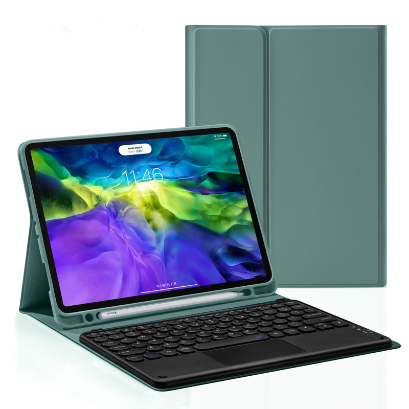 iPad 蓝牙 键盘 带笔槽 平板 皮套 全包 防摔 无线