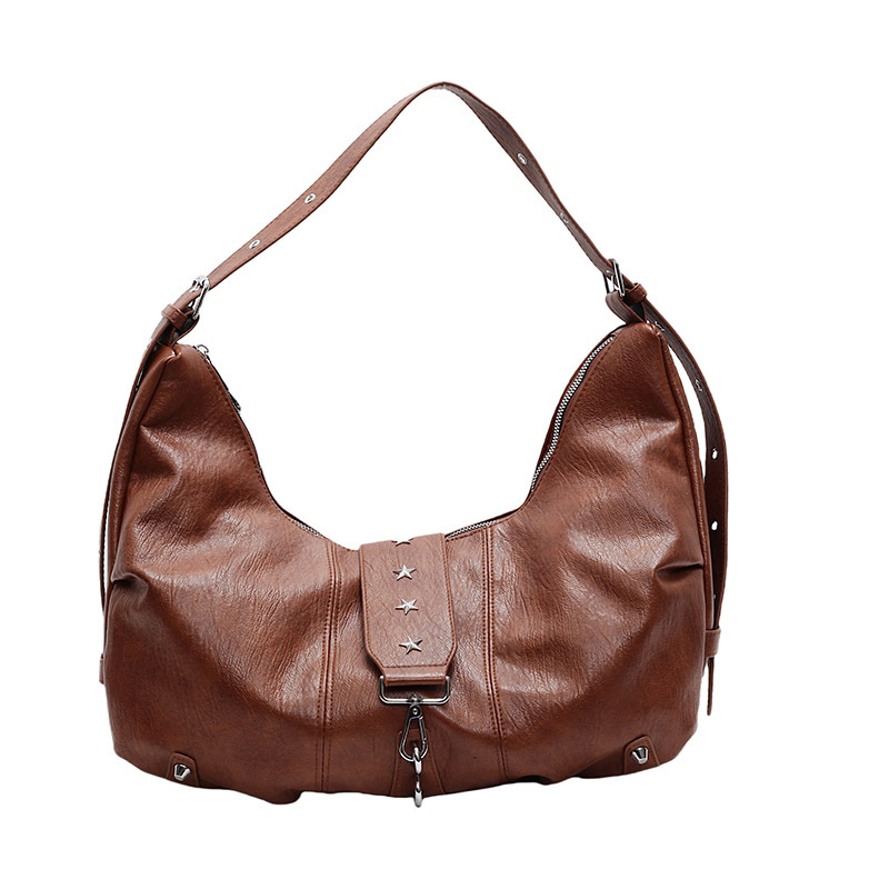 Retro Dumpling Bag For Women, Simple Commuter Shoulder Bag_voghion.com