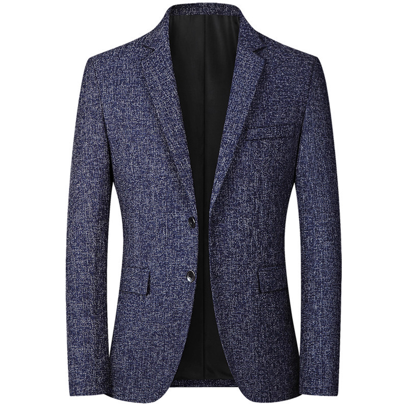 [in Stock] Oversized European Size Men's Casual Blazer Spring and Autumn Thin Single Suit Jacket Dad's Suit