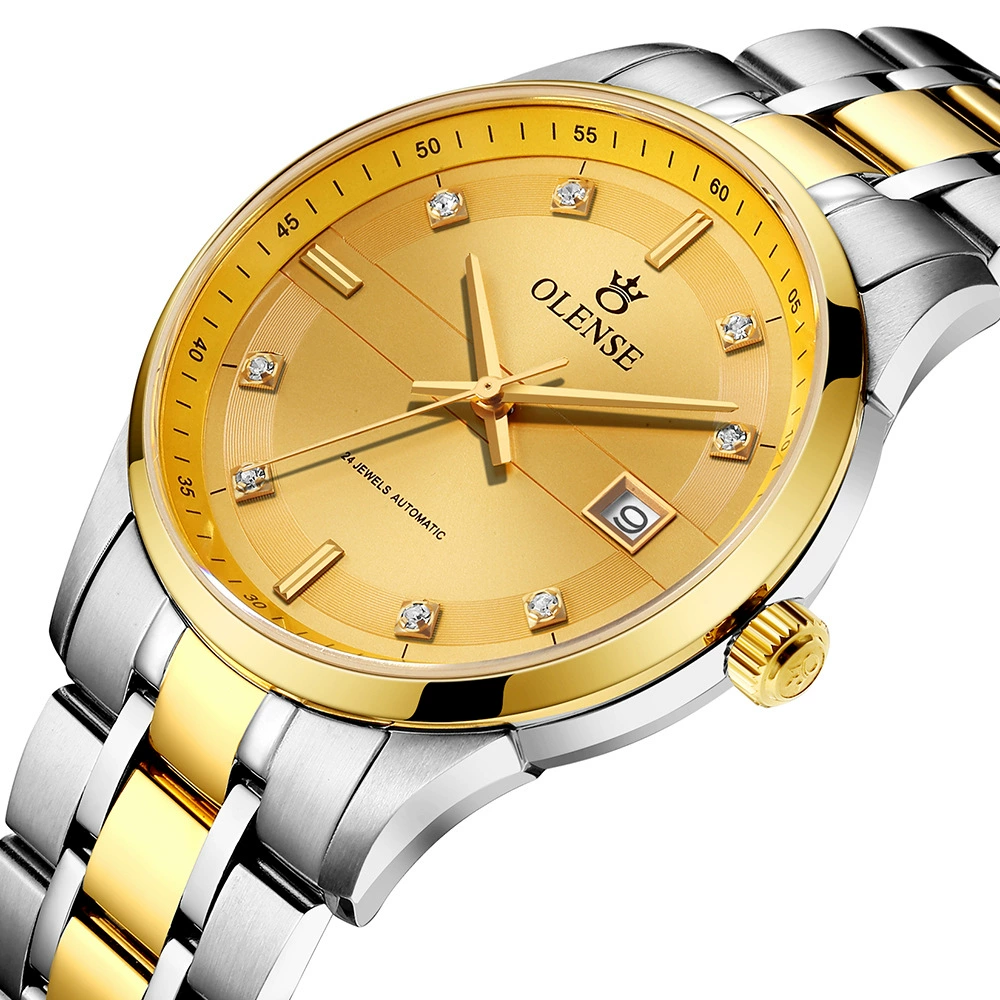 High-end mechanical waterproof men's watch stainless steel, steel belt, fully automatic