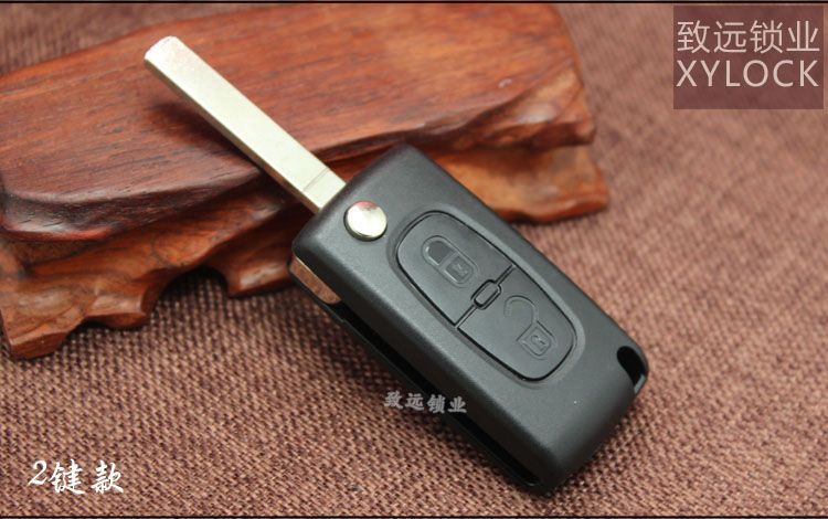 Applicable original logo Peugeot 307 308 408 Citroen C5 Triumph Sega car remote control folding key
