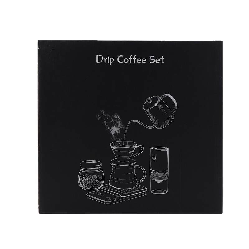 Juego de café hecho a mano, caja de regalo, máquina de café pequeña de manivela, molinillo de granos de café para el hogar, utensilios de café de regalo