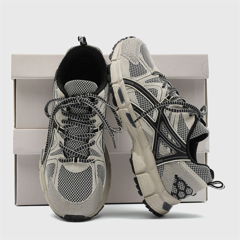 Nicho Zhong zapatos deportivos pareja retro zapatos de padre zapatos de mujer malla transpirable zapatos casuales de hombre zapatos de carrera