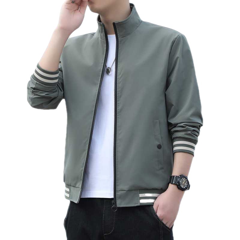 2023 chaqueta de primavera versión coreana de los hombres deportes ocio soporte collar chaqueta béisbol traje de abrigo de los hombres al por mayor