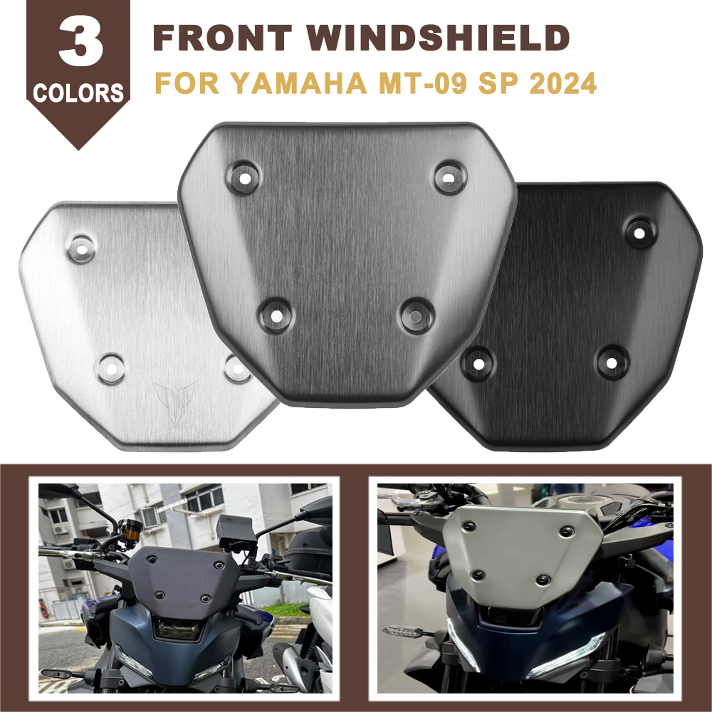 Suitable for Yamaha MT09 2024 spoiler aluminum motorcycle accessories windshield windshield with bracket