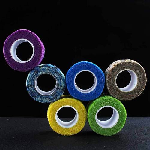 AOLU protective finger bandage with camouflage multi-color tear-resistant elastic finger bandage self-adhesive non-woven finger wrap fishing gear product