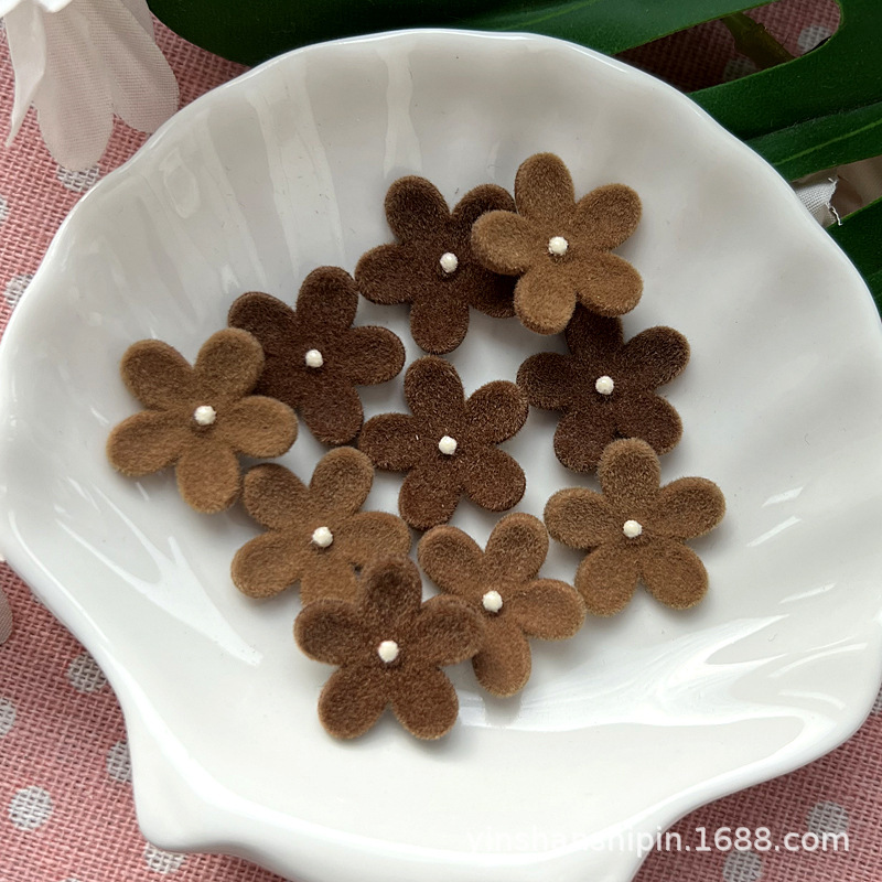 Hot Selling Flocked Brown Small Flowers DIY Clothing Accessories Decorative Handmade Materials Flower Shoes and Clothing Accessories Acrylic Flowers Hot Selling Flocked Brown Small Flowers DIY Clothing Accessories Decorative Handmade Materials Flower Shoes and Clothing Accessories Acrylic Flowers