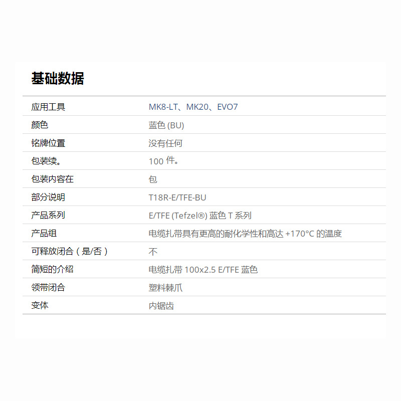 HellermannTyton������̫ͨ��ɫ�͸����ͻ�ѧ��T18R-TZ 111-02446