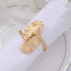 Europe and America New products Ginkgo leaf Napkin rings court Retro Napkin Ring Manufactor wholesale