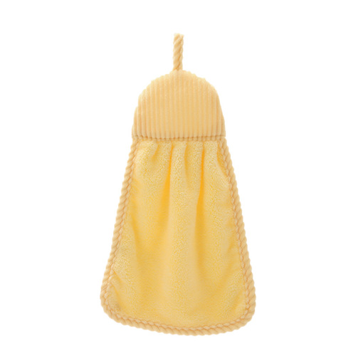 Coral velvet hand towels can be hung, soft and thickened, absorbent, kitchen and bathroom cross-border household children's hand towels