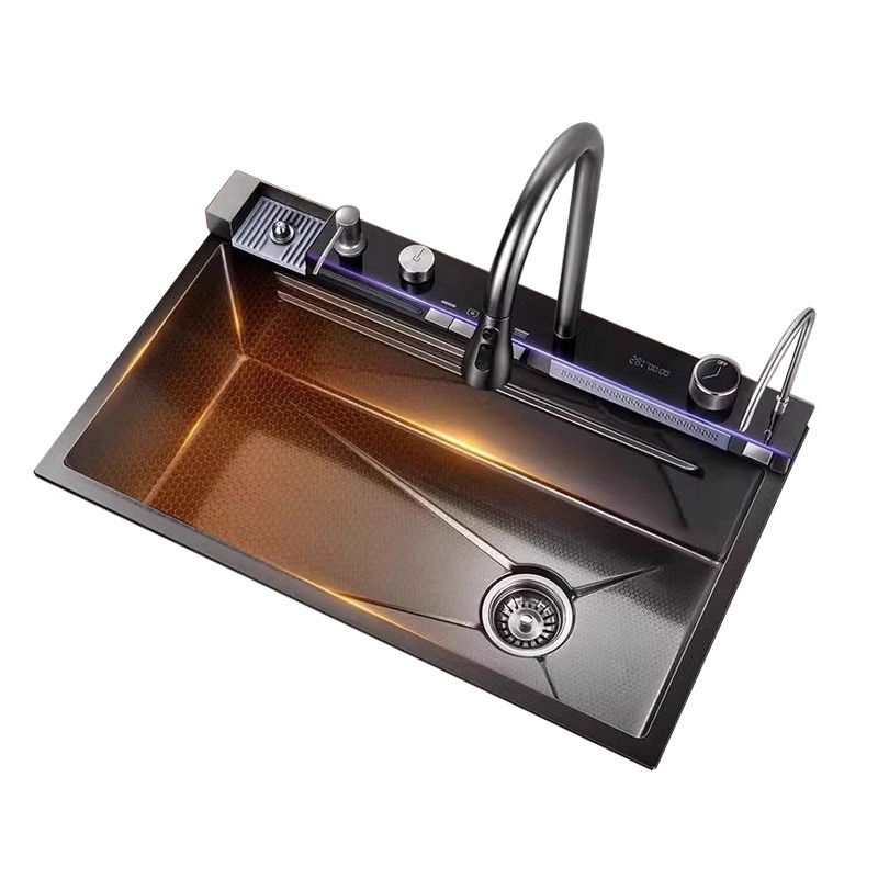 Ballena digital lavabo gran tanque 304 acero inoxidable cocina hogar lavabo lavavajillas lavavajillas lavabo mesa