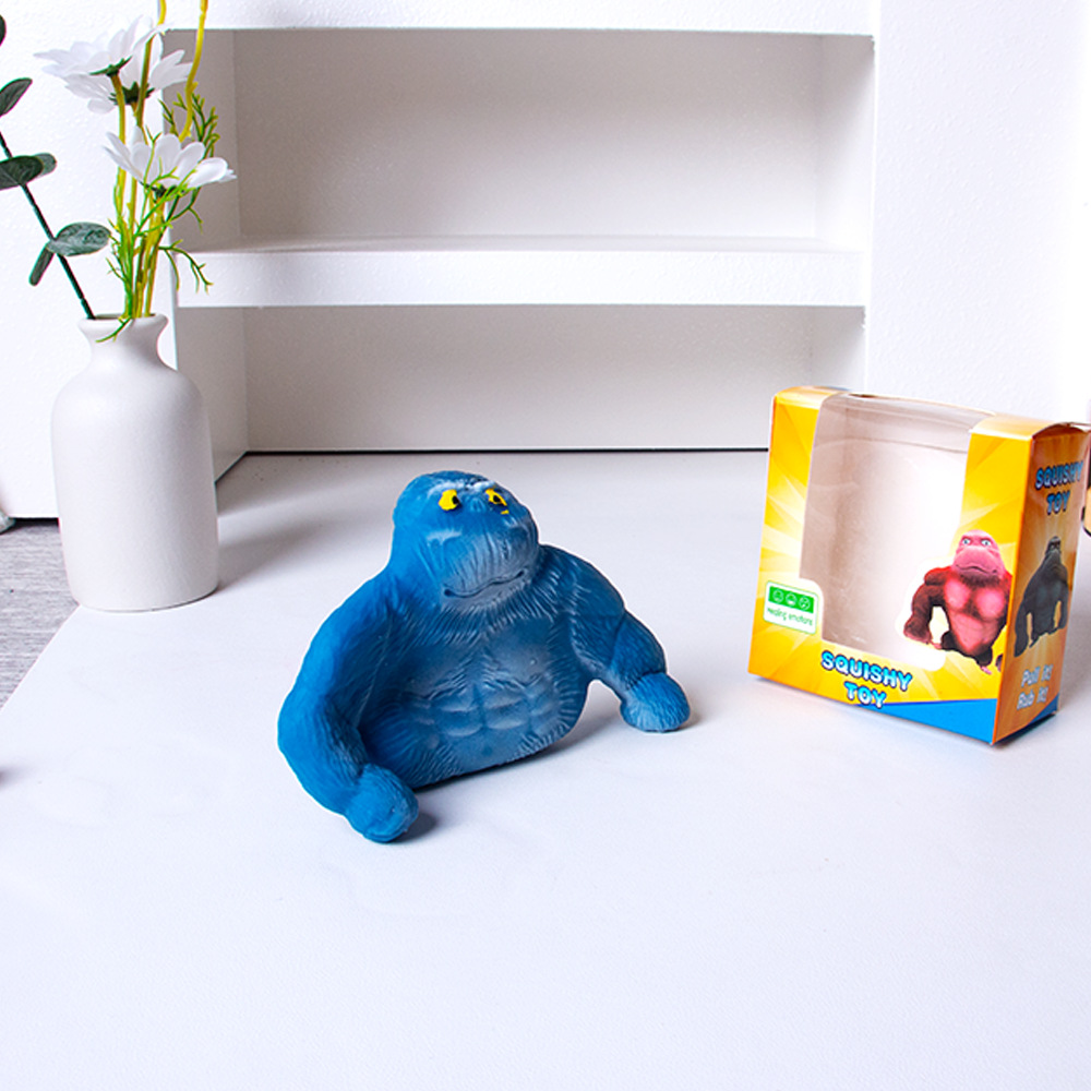 Juguete antiestrés de gorila de Little Red Book Wang Zong, un dispositivo de descompresión y ventilación con rebote lento para apretar con la mano.