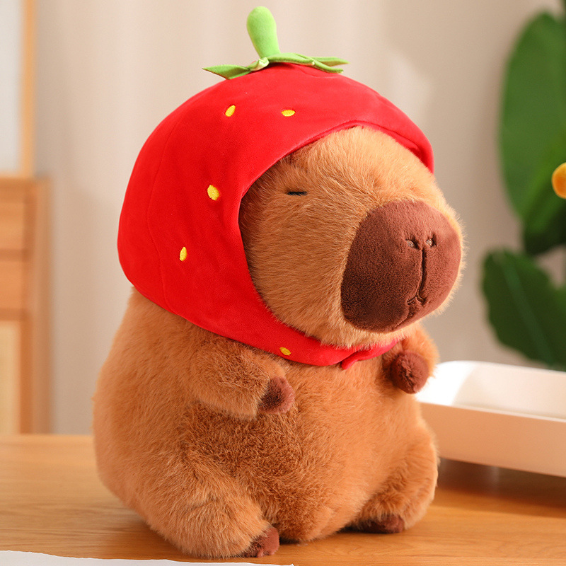 카피 딸기 모자 인형 23CM0.19KG