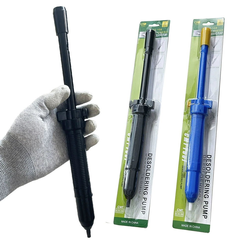CMT-107 108 Оловянный всасывающий стержень для снятия большой длинной ручки Оловянный всасывающий пистолет Большой всасывающий ручной оловянный всасывающий насос