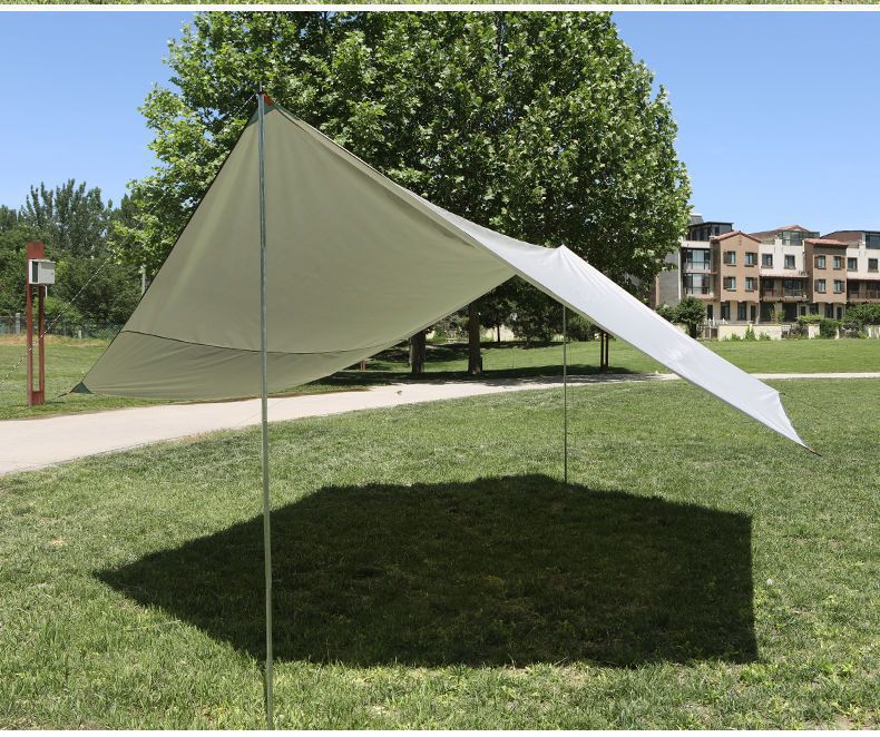 Outdoor canopy tent, thickened sunshade, waterproof, sun-proof, UV-resistant, portable for camping, butterfly-shaped canopy