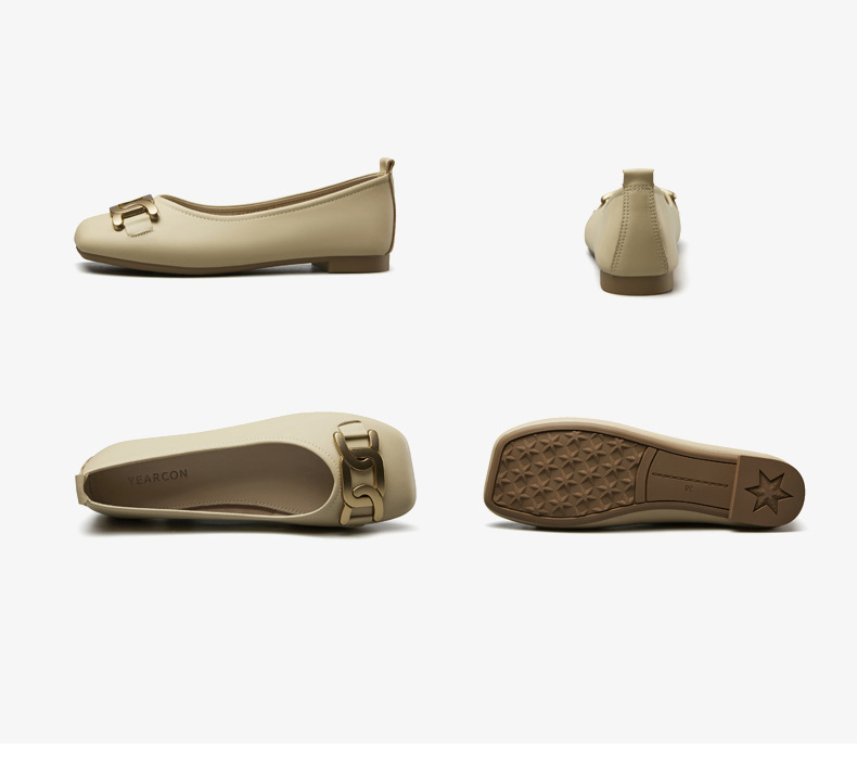 Comfortable Women's Leather Grandma Shoes Flat Casual Shoes_voghion.com