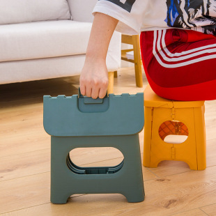 Portable Plastic Folding Stool Outdoor Fishing Stool Train Mazar Small Bench Kindergarten Children's Bench Adult Low Bench