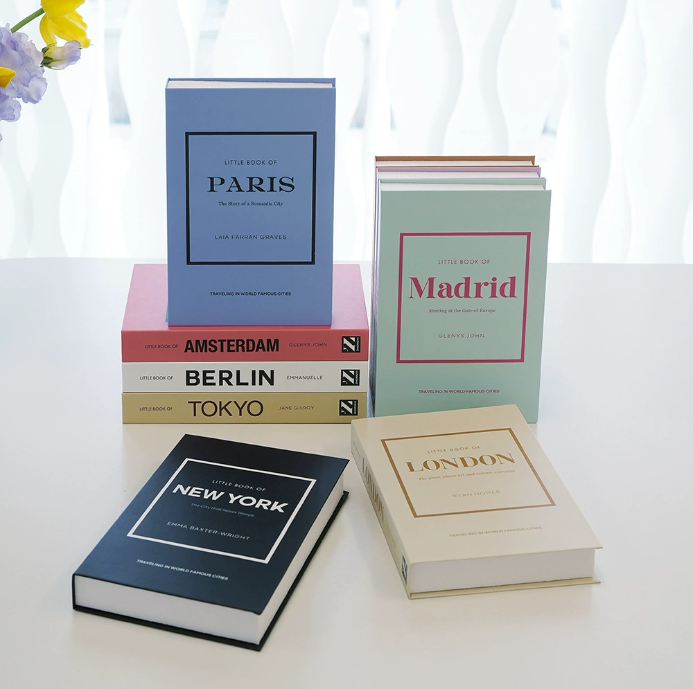Английская поддельная декоративная книга украшения яркие модные городские книги декоративная полка для книг имитационные реквизит для книг оптовая продажа