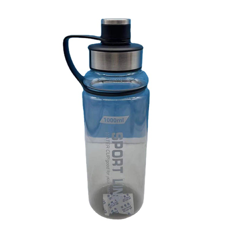 Nuevo al aire libre de gran capacidad deportes taza de agua taza de té de plástico portátil 1500ml taza de plástico taza de regalo de publicidad