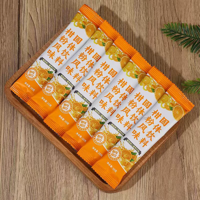 Твердый напиток со вкусом цитрусовых, 10 г, летний напиток, растворимые апельсиновые гранулы, заваренный один кусочек сока, цитрусовый порошок