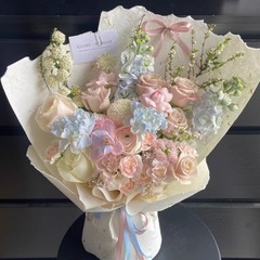 手裂き花びら東巴紙花束包装紙高級感厚手裂き花辺紙生花花屋diy材料