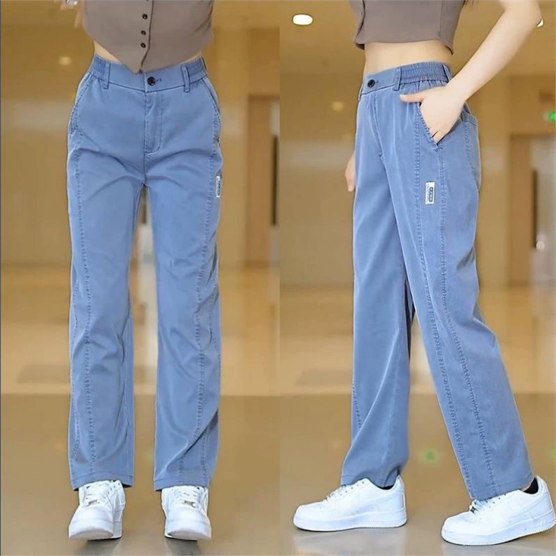 Summer silk light and thin breathable trend ultra thin trousers