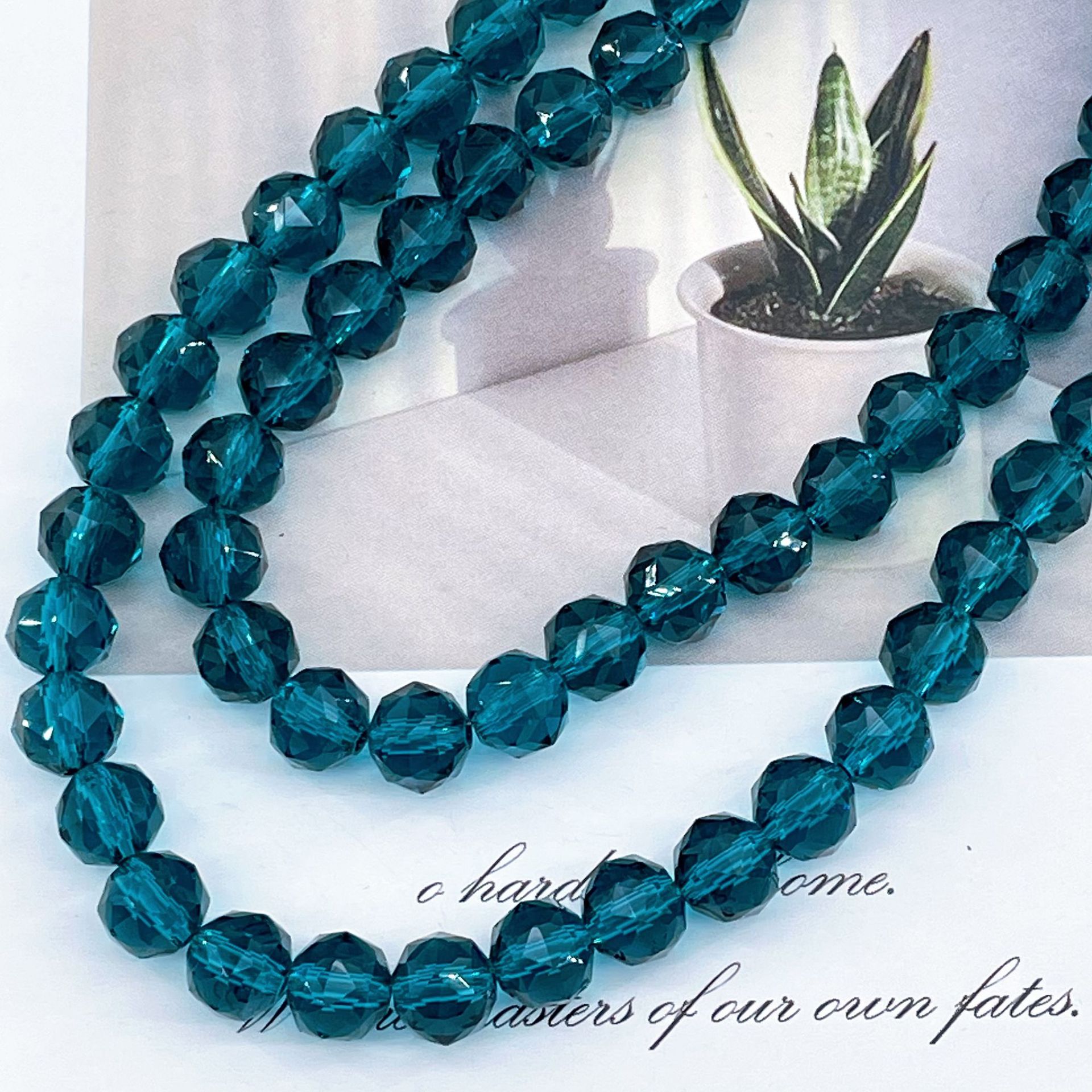 Bola de flores de 8mm Jingjing K9 cuentas sueltas de cristal 64 superficies cortadas con cuentas Accesorios de joyería hechos a mano de bricolaje Pulsera Collar lote suelto image 27