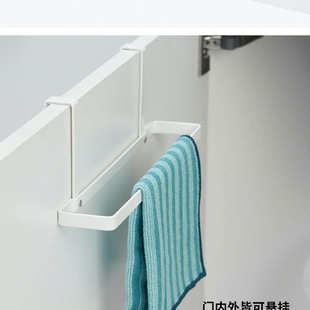 Amazon New Kitchen Cabinet Cabinet Door Towel Rack Single-layer Towel Bar Rag Rod Back Door Type Hole-free