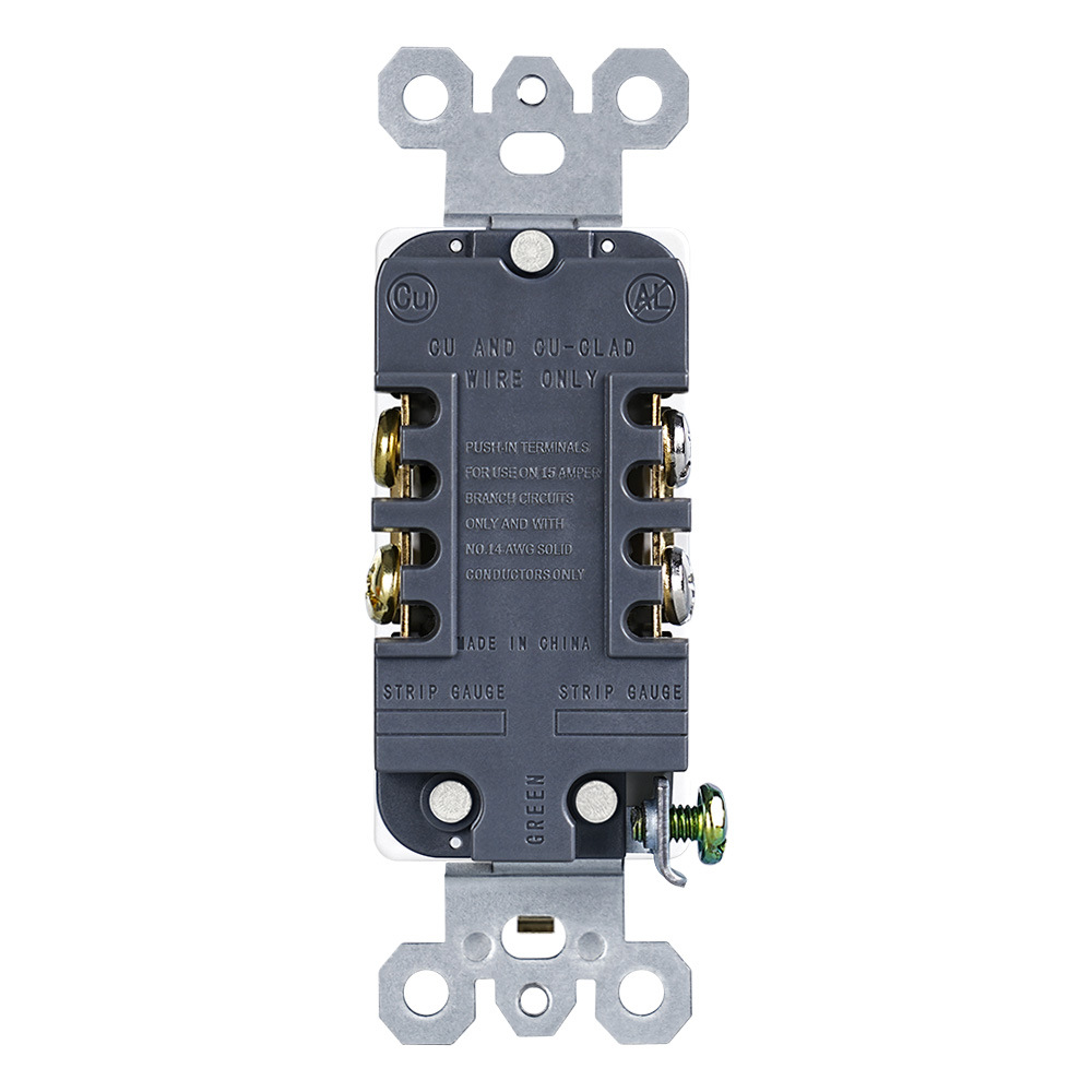 Comercio electrónico transfronterizo exclusivo para enchufes estándar estadounidenses UL decoración americana enchufes blancos TR 15A 20A 125V